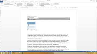 Microsoft Word automatisches Tabellenverzeichnis erstellen  wissenschaftliches Arbeiten Tutorial [upl. by Shelagh838]