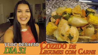 VLOG 31  Cozido de Legumes com Carne e Pirão [upl. by Niawd311]