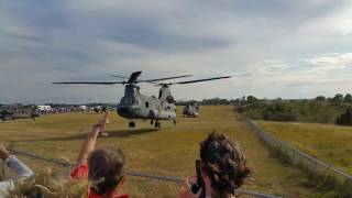 CH47 Chinooks and AH64 Apaches Departing COTA after F1 USGP [upl. by Irfan]