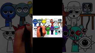 Incredibox SPRUNKI Coloring Pages  How to Color Sprunki Horror Versions [upl. by Uos]