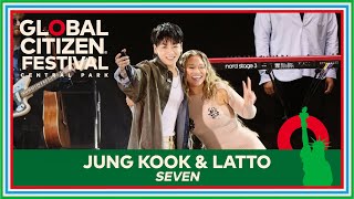 Jung Kook amp Latto Perform Seven Live  Global Citizen Festival 2023 [upl. by Aifos]