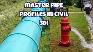 Master Pipeline Plans and Profiles in Civil 3D in 10 Minutes [upl. by Rosenzweig356]