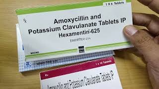 Amoxicillin and Potassium Clavulanate Tablet IP 625mg । Unique Medicine [upl. by Roshelle]