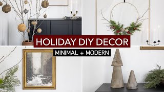 Minimalist Christmas DIY Decor Ideas [upl. by Halsy592]