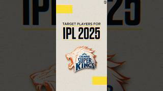 Target players of CSK for IPL 2025💛🦁CSK ChennaiSuperKings IPLAuction [upl. by Fawne]