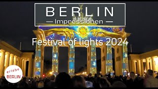 4K Brandenburger Tor  Festival of Lights 2024  Celebrating Freedom [upl. by Edualc]