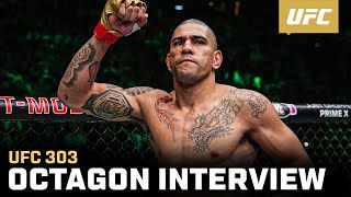 Alex Pereira Octagon Interview  UFC 303 [upl. by Lally80]