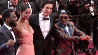 Spike Lee Adam Driver and more on the red carpet for the Premiere of Blackkklansman in Cannes [upl. by Anattar]