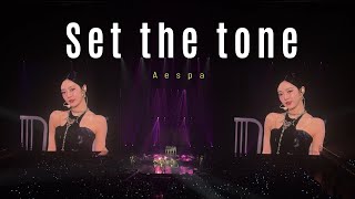 Set the tone  Aespa Synk parallel line in BKK day1 240928 [upl. by Oecam]