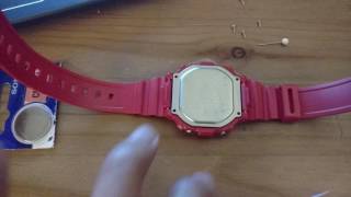 Casio f108whc Battery Change Time Lapse [upl. by Akeinahs329]