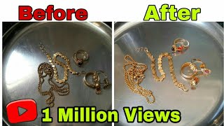 How to clean gold jewellery at home [upl. by Einahpet]