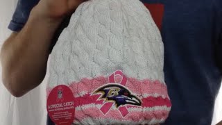 Ravens BCA CRUCIAL CATCH Womens Knit Beanie Hat by New Era [upl. by Assyram]