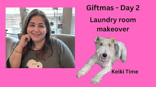 Giftvlogmas Day 2  Advent calendar  Laundry room update glasshouse [upl. by Eadrahc]