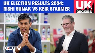 UK Election Result 2024  Labour Heads For Landslide Win In UK Rishi Sunak Far Behind Early Trends [upl. by Carmelle]