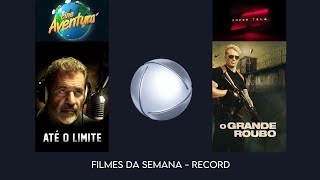 Filmes da Semana Record  30112024 [upl. by Morocco]