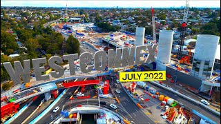 Westconnex Rozelle interchange July 2022 also The Bays Metro Site Sydney Australia [upl. by Corwun855]