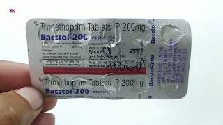 Bacstol 200mg Tablet  Trimethoprim 200mg Tablet  Bacstol Tablet Use Dose Benefit Review In Hindi [upl. by Nedra]