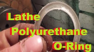 DIY How To Lathe PU Polyurethane Rubber ORing On Vintage Sebastian Lathe [upl. by Santoro]