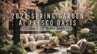 2024 Spring Gardening Al Fresco Patio Dining Backyard Landscaping Ideas gardening backyardmakeover [upl. by Munson]