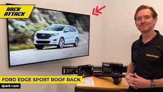 20152022 FORD EDGE SPORT with Flush Rails  Thules Best Roof Rack [upl. by Haskel87]