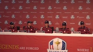 Team USA Press Conference After Day Two Of The Ryder Cup [upl. by Ettena]