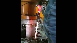 Turbine valve tightening with special heating tool [upl. by Artinek]