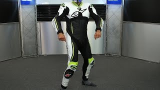 Alpinestars Atem One Piece Leather Suit  Motorcycle Superstore [upl. by Avlis]