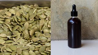 How to Make Pumpkin Seed Oil for Hair  Top Natural Oils for Hair Health [upl. by Dnomde929]