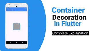 How To Add Decoration in Container in Flutter  Explained UrduHindi [upl. by Trevar]