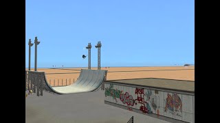 Sims 2 Speedbuild Urbzinspired Skatepark with FUNCTIONAL HALFPIPE [upl. by Tcideneb]