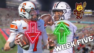 Noah Fifita Leads Arizona Upward Oklahoma State Crumbling In Big 12 Week Five Power Rankings [upl. by Jody]