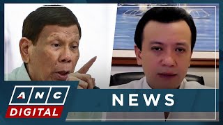 Trillanes remains unintimidated by lawsuits from Duterte  ANC [upl. by Annai190]