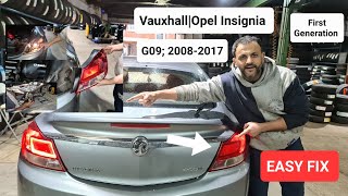 how to remove rear taillight on Vauxhall  Opel Insignia MK 1 stoplight [upl. by Irrek]