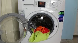 Centrifuging and pumping program BEKO WMB 71443 LA Washing machine example lavadora movie 92 [upl. by Good]