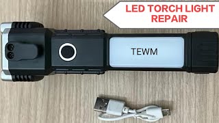 LED Torch Light Repair And Battery Change [upl. by Yvonner325]