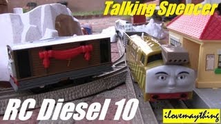 RC Diesel 10 amp Talking Spencer Playtime  Thomas Trackmaster [upl. by Greabe856]