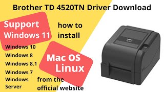 Brother TD 4520TN Driver Download and Setup Windows 11 Windows 10 Mac 13 Mac 12 [upl. by Campbell]