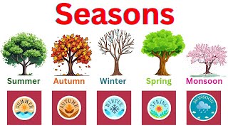 Seasons name  Seasons for kids  Seasons of the year  Five Seasons  educare season seasons [upl. by Litton]