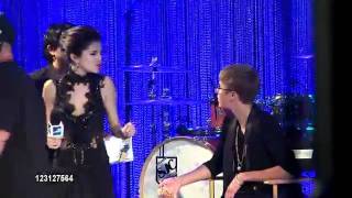 Selena Gomez Justin Bieber at the 2011 MTV Video Music Awards at Los Angeles CAmp4 [upl. by Haugen]