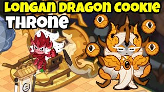 Pitaya Dragon Cookie Reaction on Longan Dragon Cookie Throne  Full Dragon Skeleton Decor Animation [upl. by Maggee381]