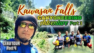 KAWASAN FALLS CANYONEERING ADVENTURE Part 3  CEBU TOUR Part 4 [upl. by Alleahcim]