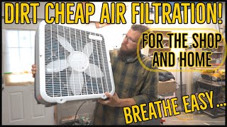 Shop Air filtration On A Budget  Lasko Airflex Fan [upl. by Eilloh]