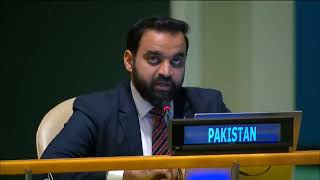 Pakistan representative give reply to Jai Shankar sir statement in United nations [upl. by Anaytat563]