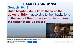 Who Are Esau The Edomites Today And Where Are They  Genesis 36143 [upl. by Flora]