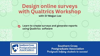 Design online surveys using Qualtrics with Dr Megan Lee yourscpa postgraduate skillstraining [upl. by Ross]