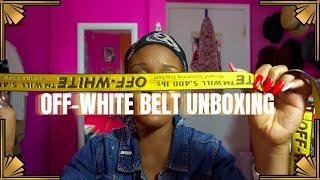 Luxury UNBOXING OffWhite mini industrial belt review [upl. by Davis]