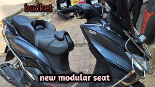 Suzuki burgman bucket seat new modular seat touring [upl. by Volotta502]