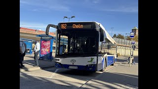 Solaris Urbino 12 IV KU347 KrakTransRem MPK Kraków linia 192 kierunek Chełm [upl. by Larimor]