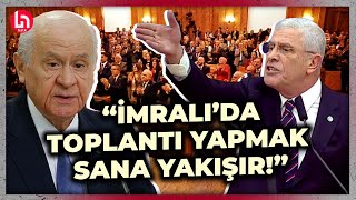 quotİmralıda grup toplantısı yapmak sana yakışırquot Dervişoğlu Bahçeliyi bu sözlerle topa tuttu [upl. by Staford]