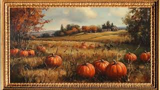 4K Frame TV Art  Autumn Pumpkin Harvest  Autumn Screensaver  Frame TV Hack  Pumpkin Harvest [upl. by Sklar357]